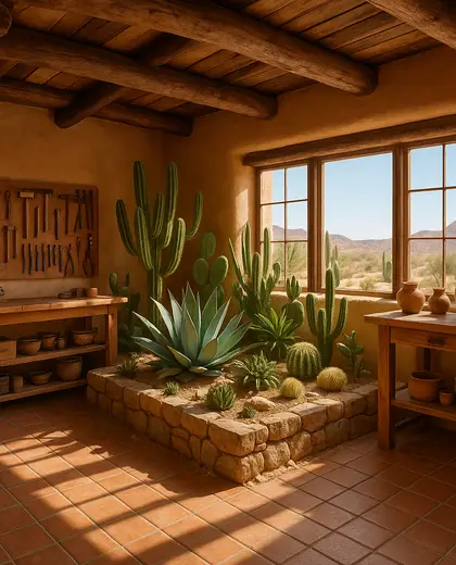 southwestern indoor garden — workshop (desert)