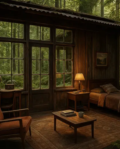 vintage backyard — youth room (forest)