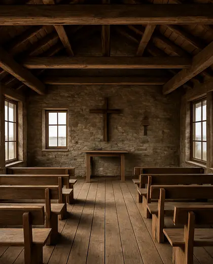 rustic church — room (coastal)