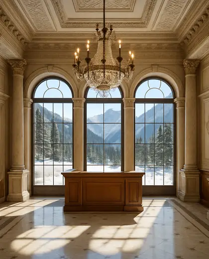 neoclassical house — reception (alpine)