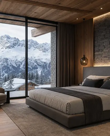 modern house — bedroom (alpine)