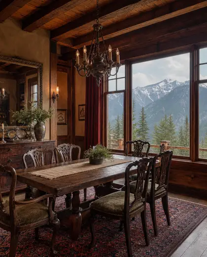 vintage salon — dining room (mountain)