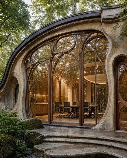 art nouveau facade — meeting room (forest)