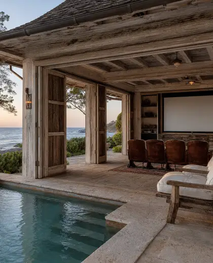 vintage theater — pool house (beach)