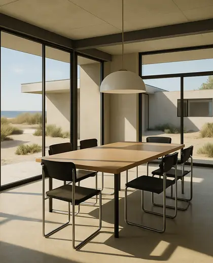 bauhaus yard — dining room (coastal)