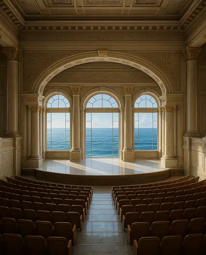 neoclassical theater — main hall (ocean)