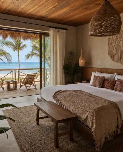 bohemian hotel — room (beach)