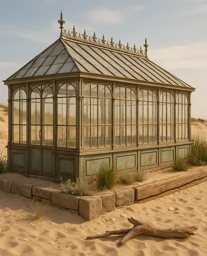vintage greenhouse — edging (beach)
