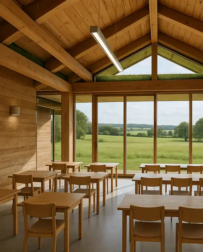 sustainable store — training room (rural)