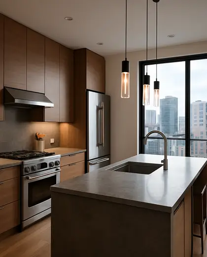 modern house — kitchen (urban)