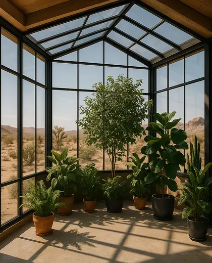 contemporary greenhouse — room (desert)