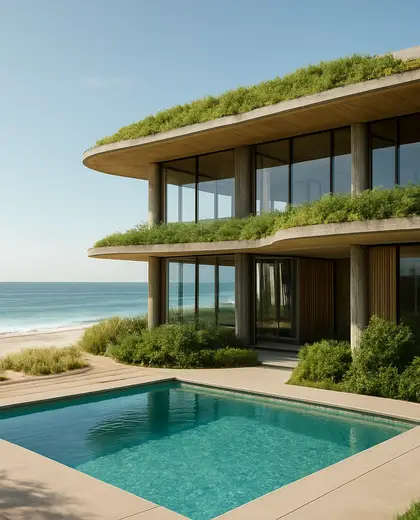 sustainable office space — pool (beach)