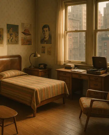 vintage home — youth bedroom (urban)