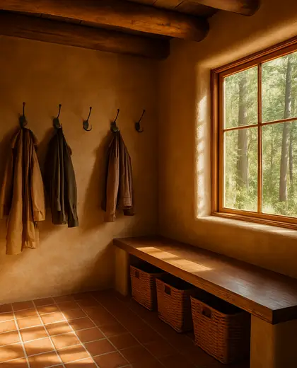 southwestern home — mud room (forest)