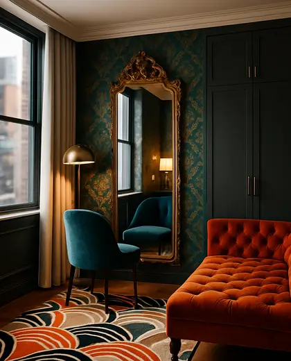 eclectic hotel — dressing room (urban)
