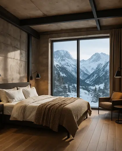 industrial hotel — bedroom (alpine)