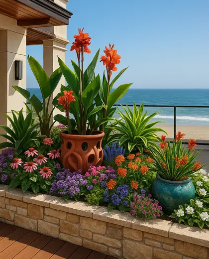 eclectic penthouse — flower bed (beach)