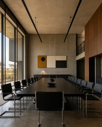 bauhaus condo — conference hall (savanna)