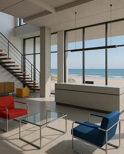 bauhaus condo — reception (beach)