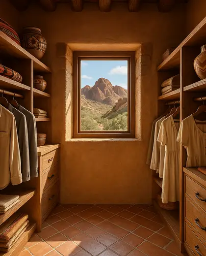 southwestern building — walk in closet (mountain)