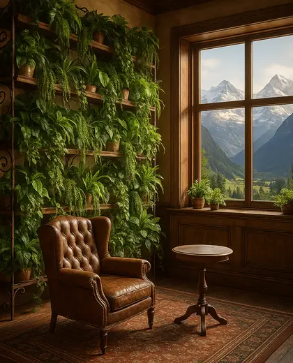 vintage vertical garden — room (mountain)