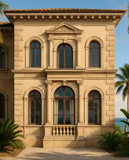 renaissance facade — master bedroom (coastal)