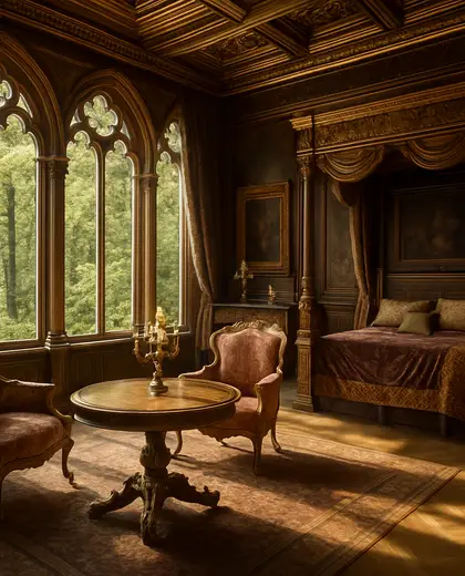 renaissance salon — bedroom (forest)