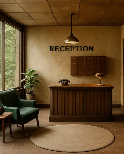 vintage apartment — reception (forest)