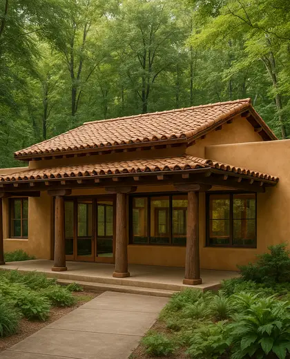 southwestern building — training room (forest)
