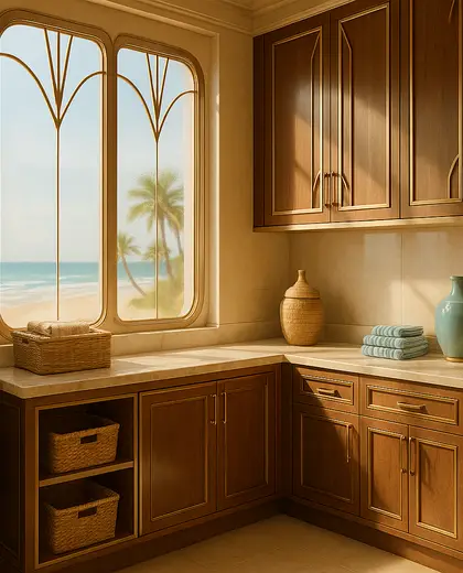 art deco apartment — storage room (beach)