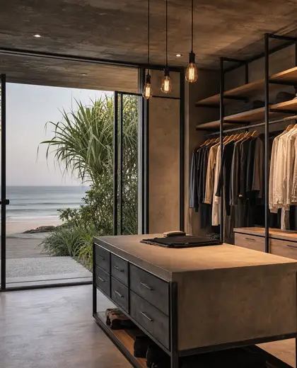 industrial garden — dressing room (beach)