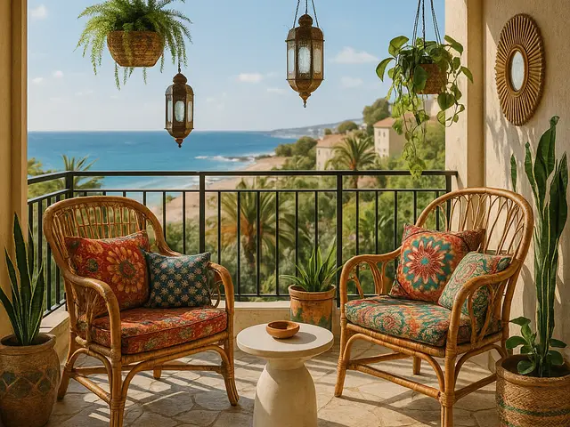 Eclectic coastal style with layered, lived-in charm