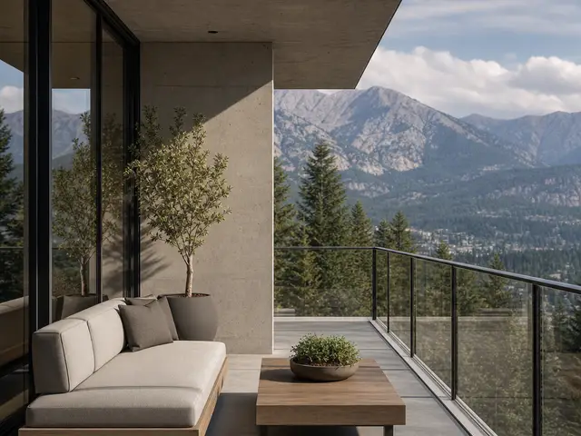 Minimalist lines shaped by mountain calm