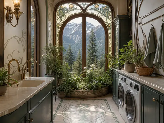 Art Nouveau in a mountain setting