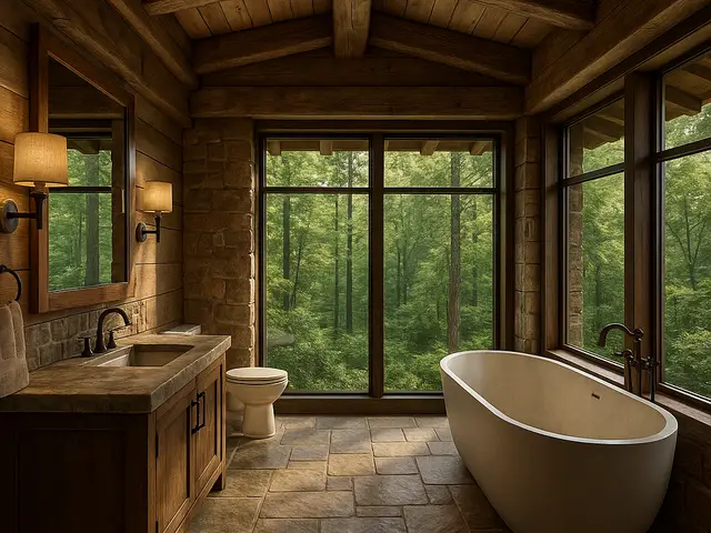 Rustic living in the forest