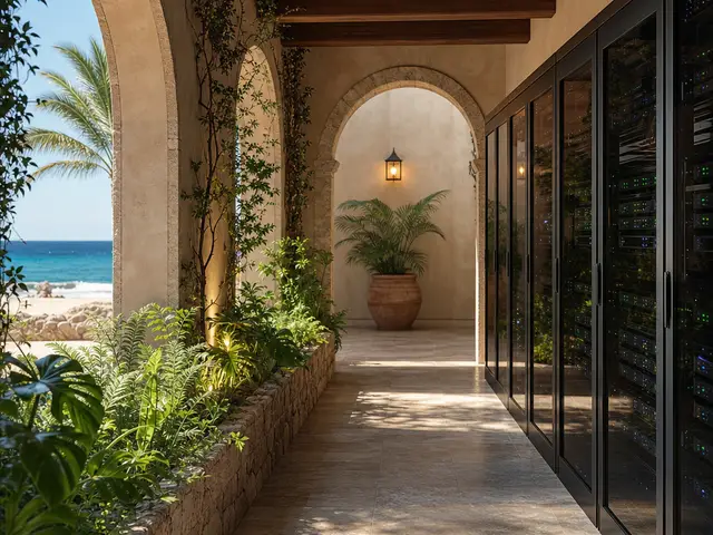Indoor garden by the beach