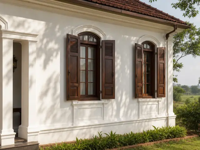 Rural facades with grounded texture