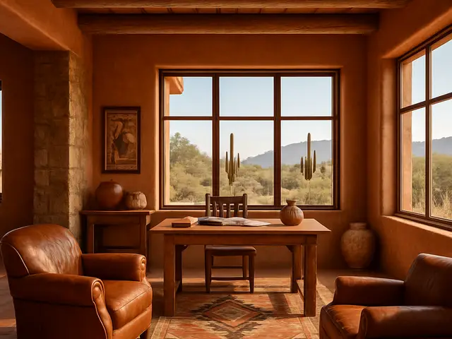 Desert calm in a salon setting