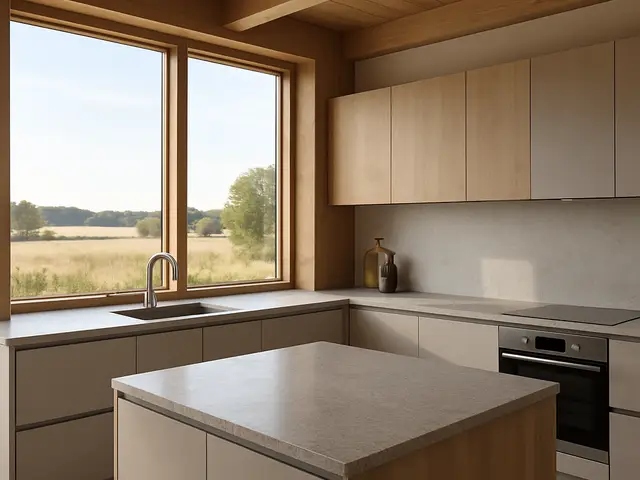 Cocina rural con alma de casa vivida