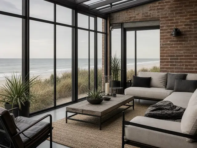 Raw edges meet coastal light