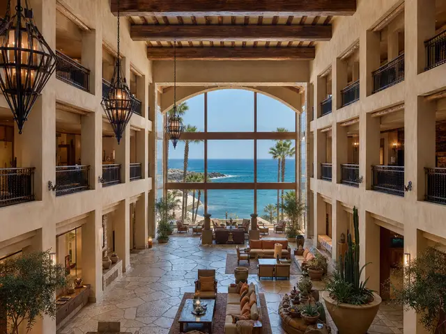 Hotel calm with ocean views