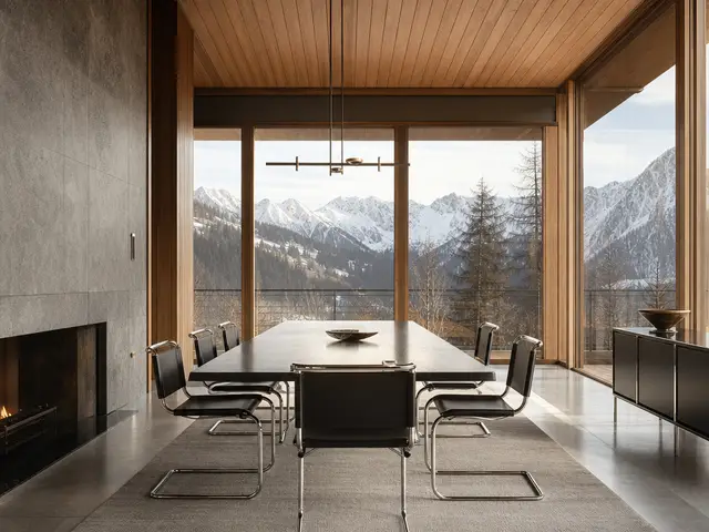 Bauhaus form meets alpine warmth