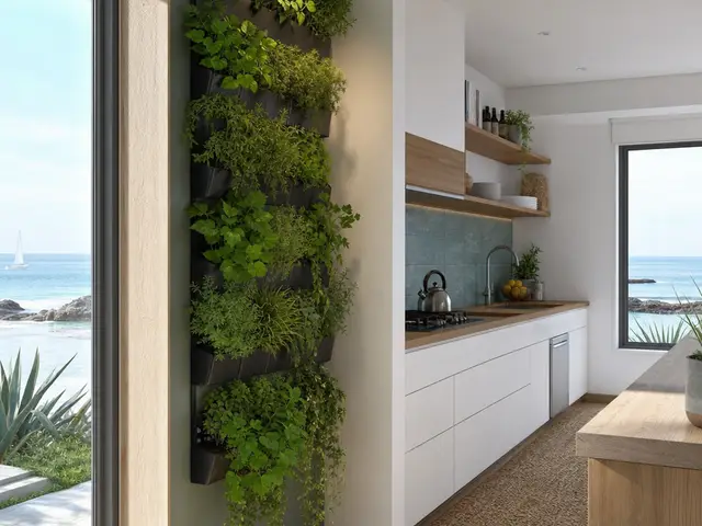 Jardim vertical em chave contemporânea