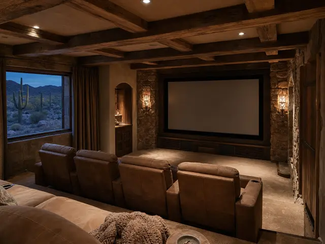 Rustic warmth in a desert setting