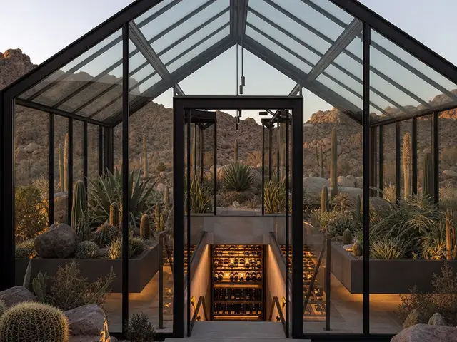 A greenhouse tempered by desert light