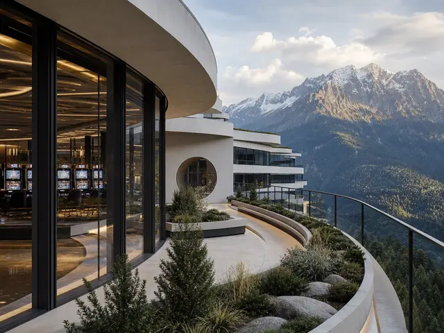 Bauhaus lines in mountain light