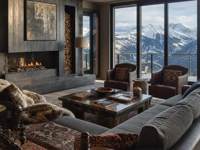 Penthouse views with a mountain mood