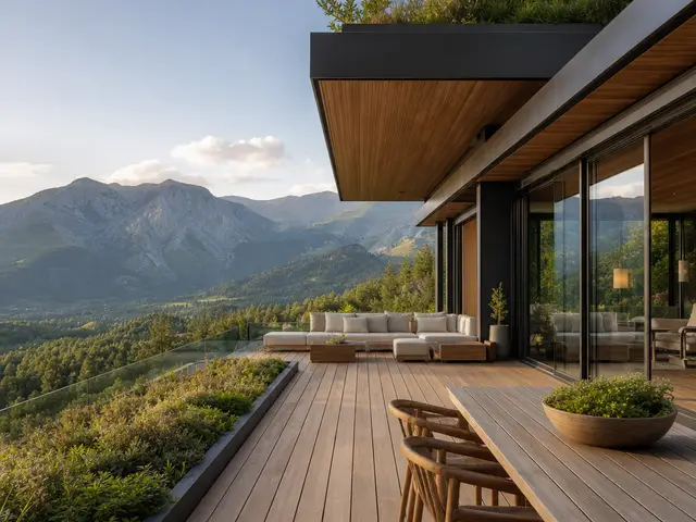 A penthouse shaped by the mountain horizon