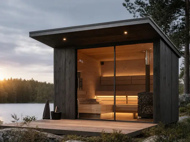 Rural building forms with a grounded, practical feel
