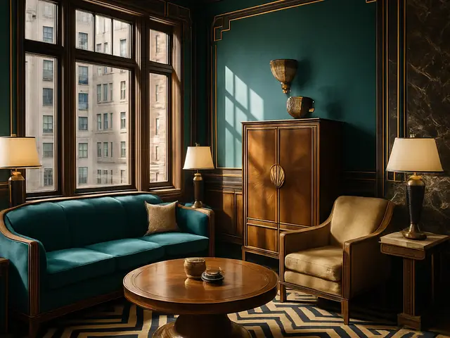 Casa com elegância art déco